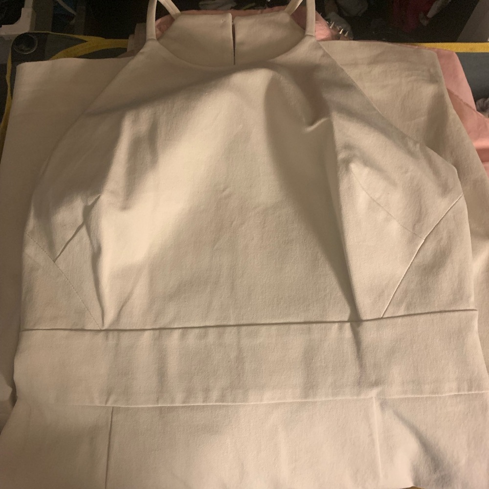 Banana Republic Chic Cream Halter Dress